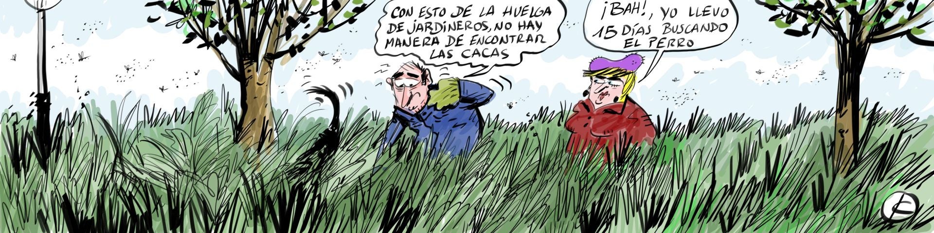 La viñeta de Cerrajería sobre la huelga de jardineros en Vitoria