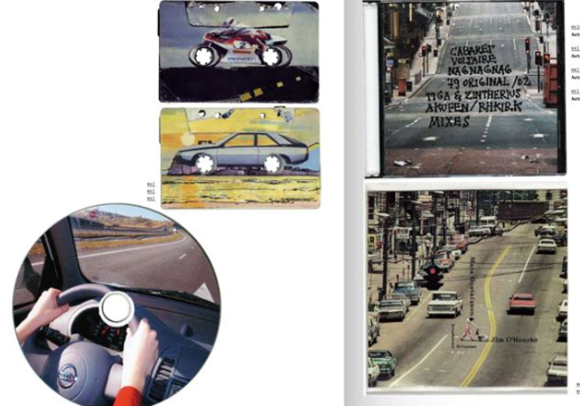 Portadas e interiores creadas por Juan Carlos Monroy (varios), Elena Núñez (varios), Sergi Olivares (Cabaret Voltaire) y Andrés Molina (Jim O'Rourke).
