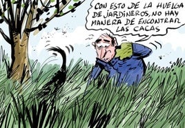 La viñeta de Cerrajería sobre la huelga de jardineros en Vitoria