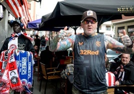 Kevin Huey, escocés residente en la isla de Jersey, en Pozas.