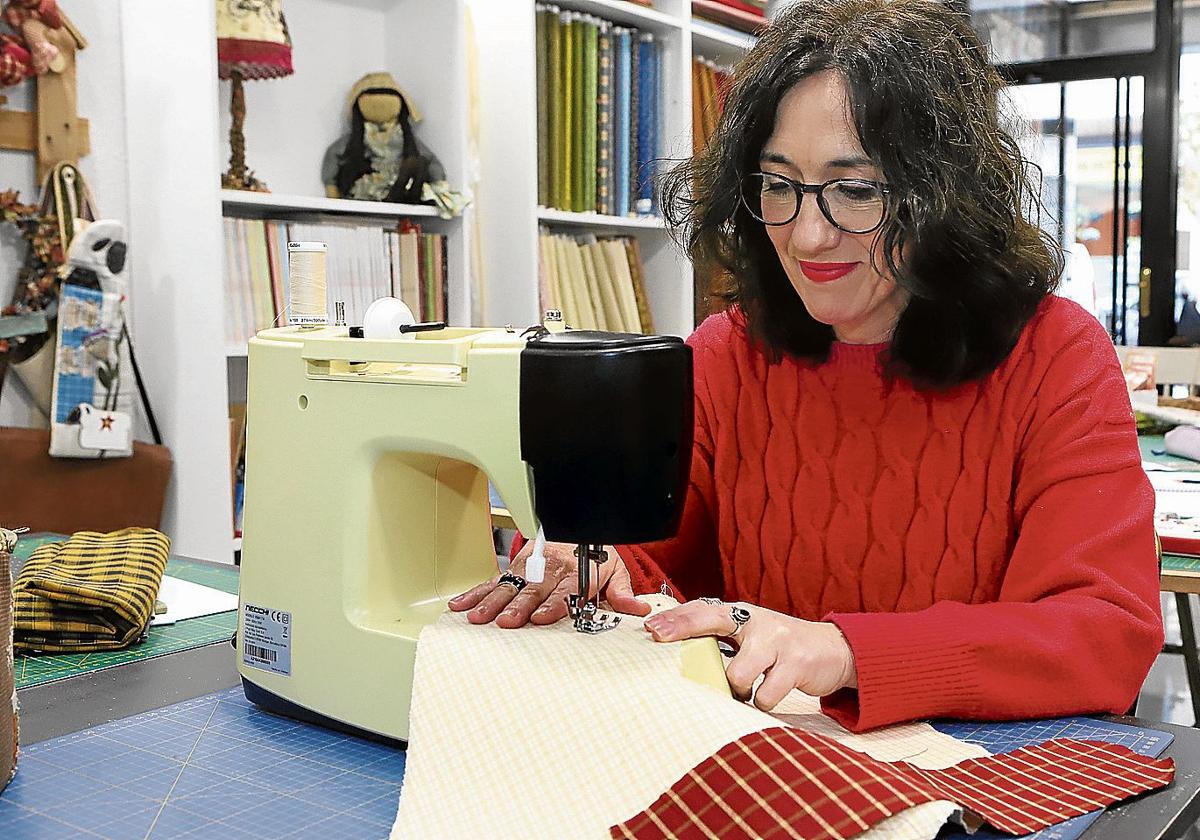 Miranda no da puntada sin hilo en patchwork