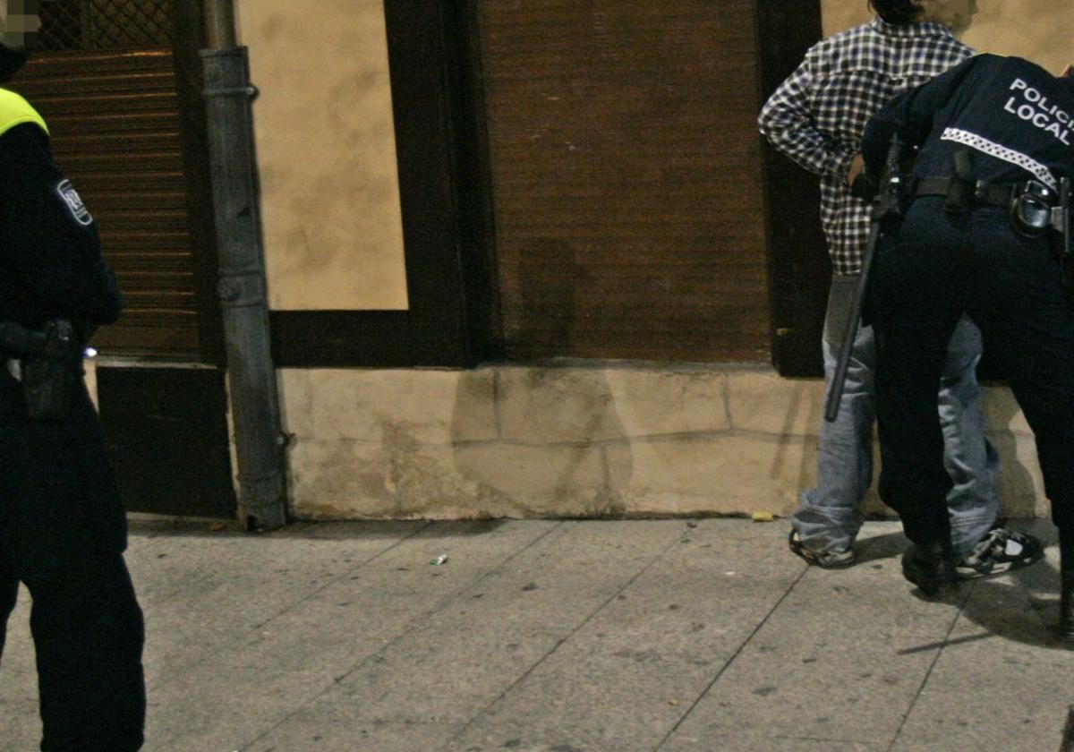 Una detención anterior en el Casco Viejo de Vitoria.