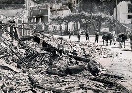 Epicentro de la tragedia, frente a la Plaza del Calvario