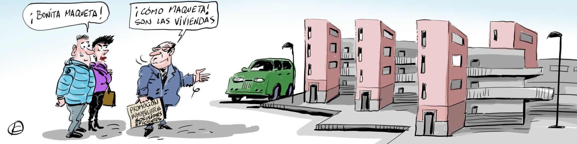 La viñeta de Cerrajería sobre la construcción de pisos en Vitoria
