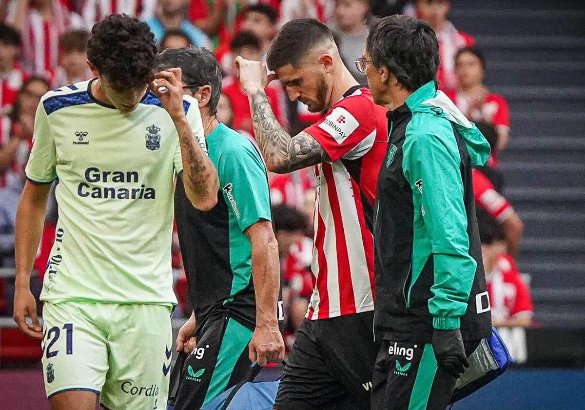 El Athletic pierde a Sancet para el partido de ida ante el Manchester y es duda para la vuelta