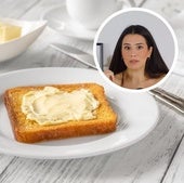 La nutricionista Sandra Moñino, sobre las tostadas con mantequilla: «Son igual de saludables que con aceite de oliva»