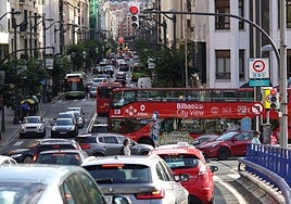 Tráfico en Bilbao.