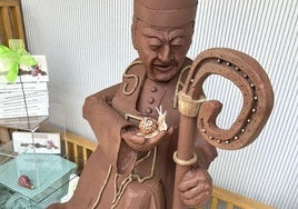 San Prudencio de chocolate creado por La Peña Dulce
