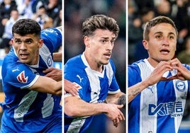 Aleñá, Antonio Blanco y Tenaglia, en partidos de esta temporada.