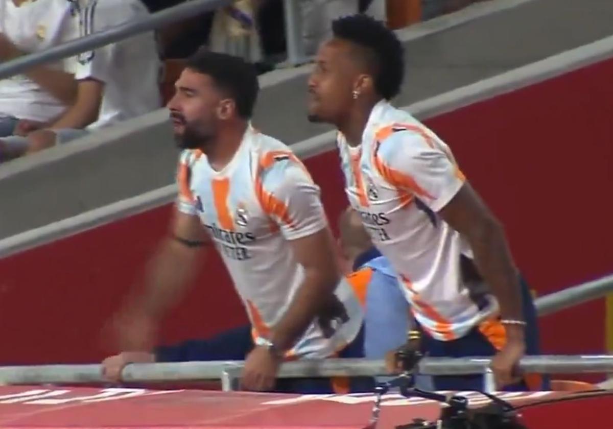 Carvajal estalló contra De Burgos Bengoetxea desde la grada durante la final de Copa: «Hijo de...»