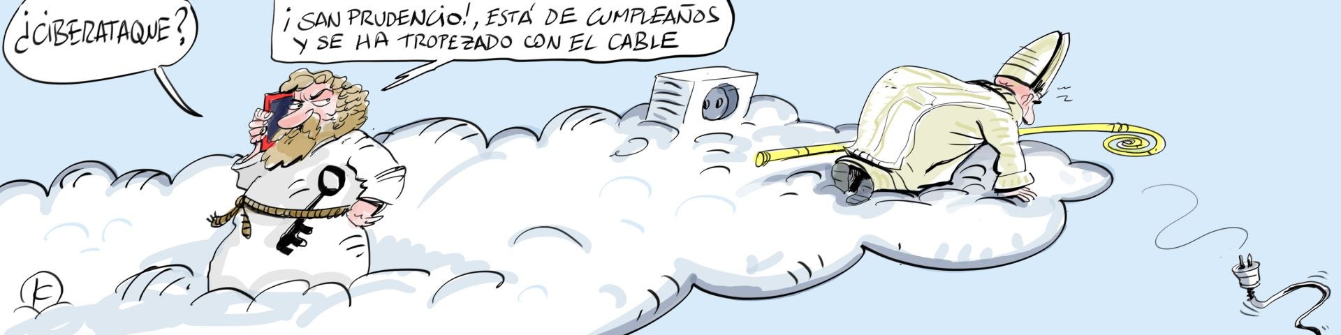 La viñeta de Cerrajería sobre el apagón eléctrico del día de San Prudencio