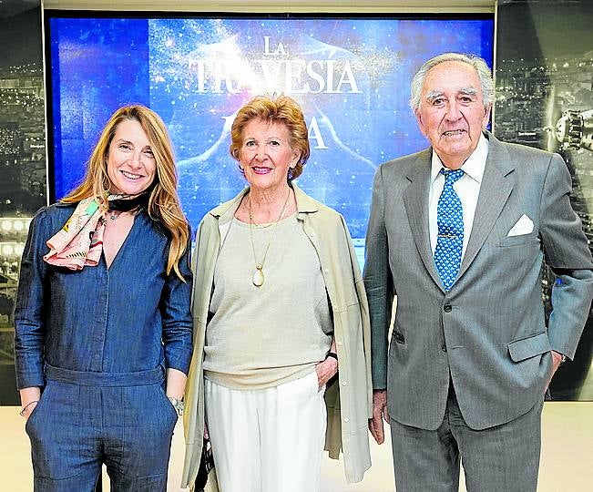 Eva Cebrián, Rosa Lerchundi y José María Arriola.