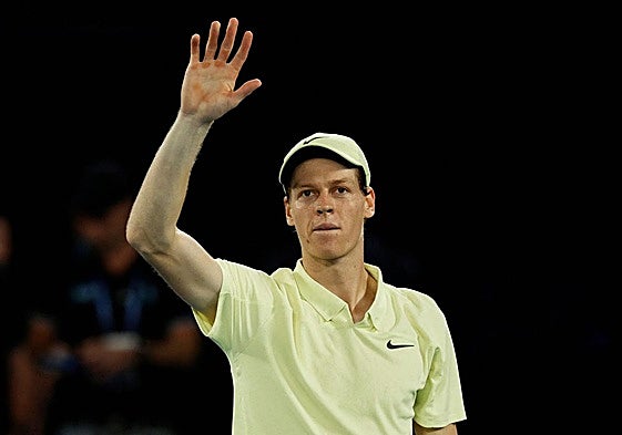 Sinner disputó su último partido en la final del Open de Australia en la que venció a Zverev.