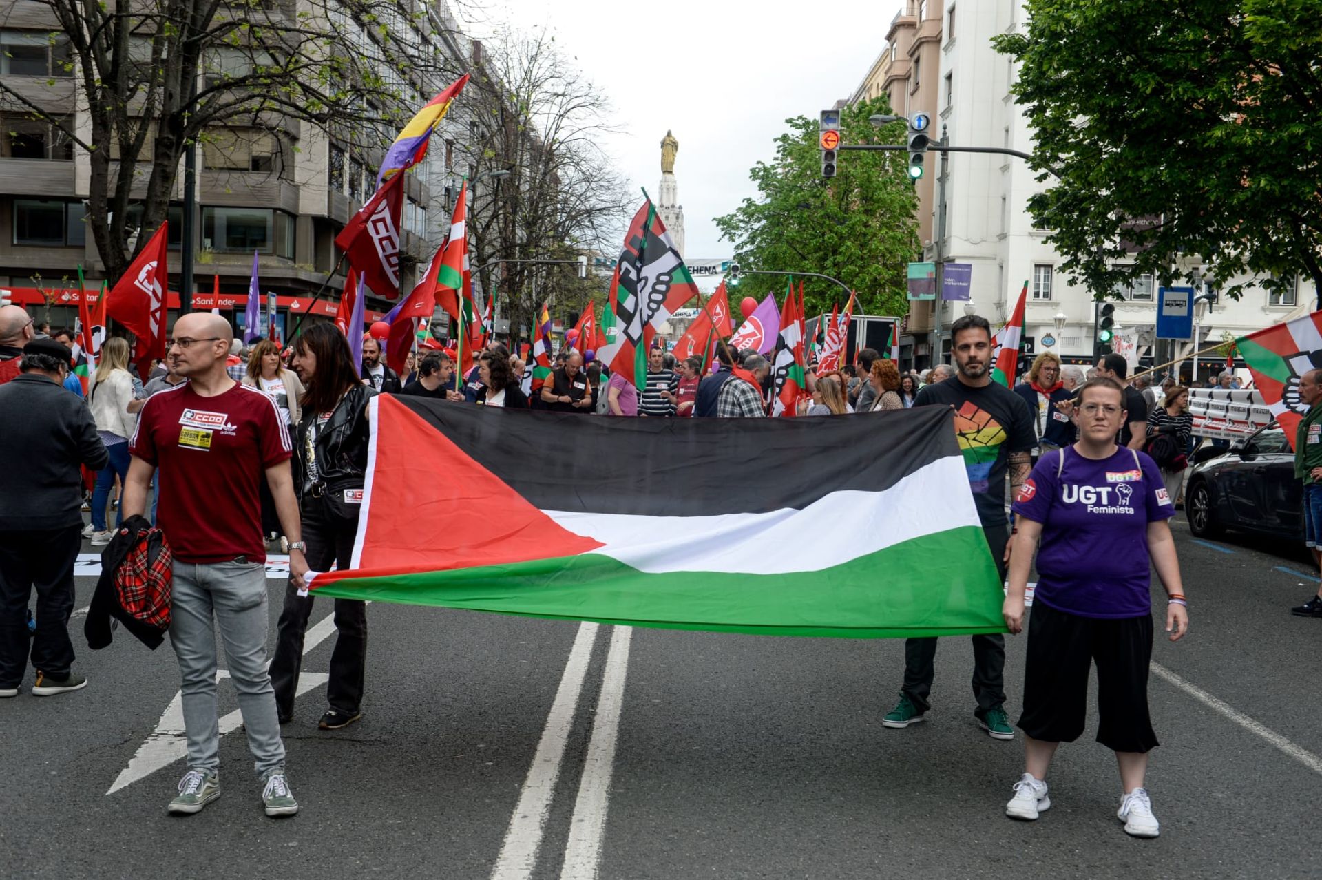 Las manifestaciones por el 1 de mayo, en imágenes