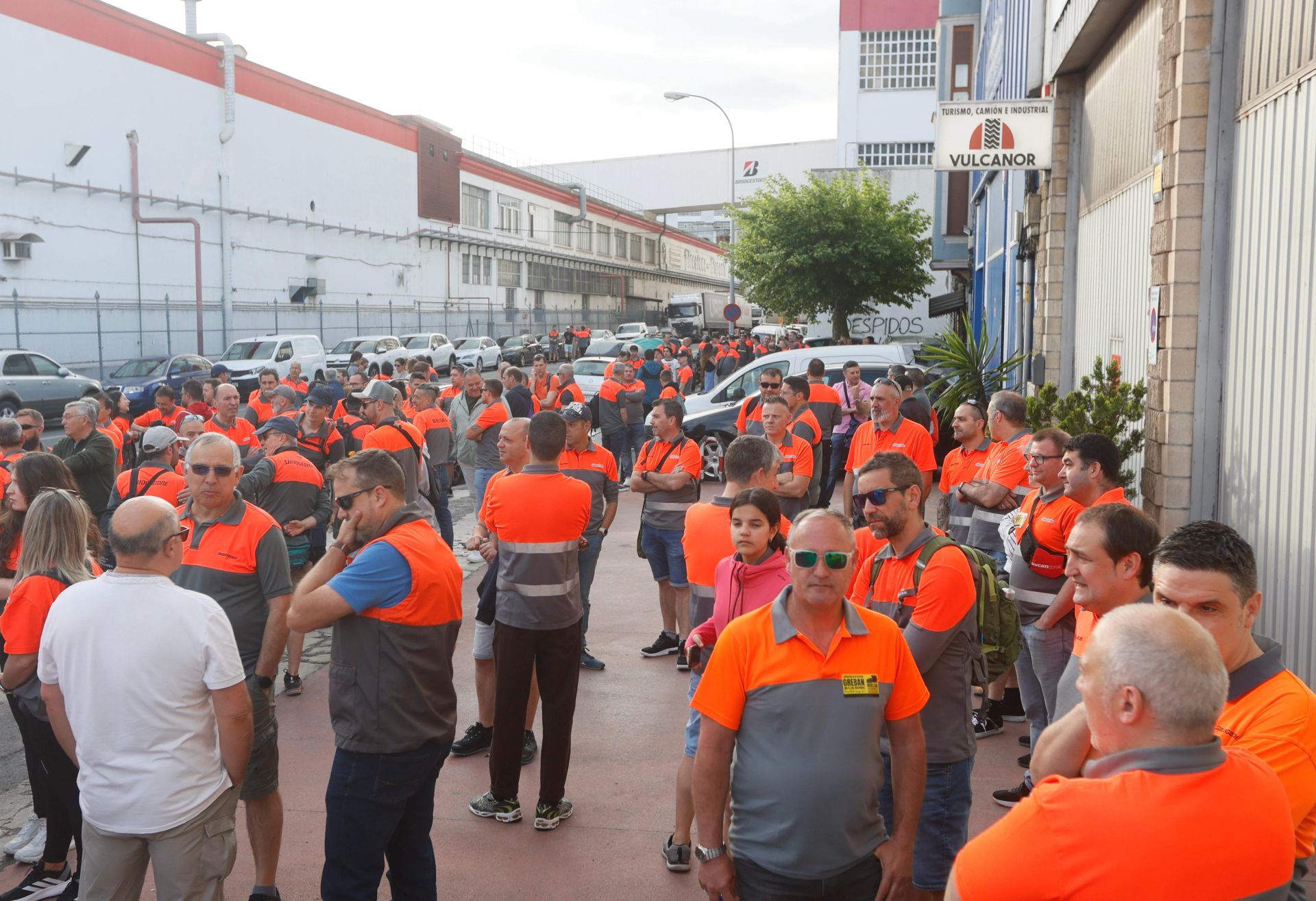 La marcha de los trabajadores de Bridgestone