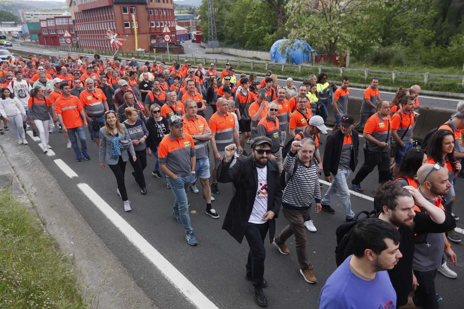 La marcha de los trabajadores de Bridgestone