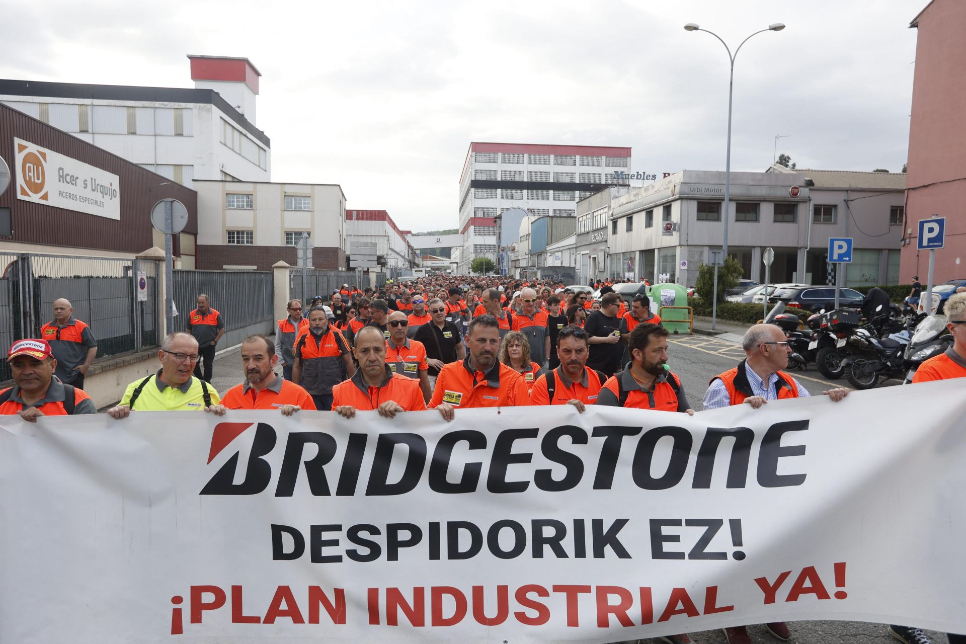 La marcha de los trabajadores de Bridgestone