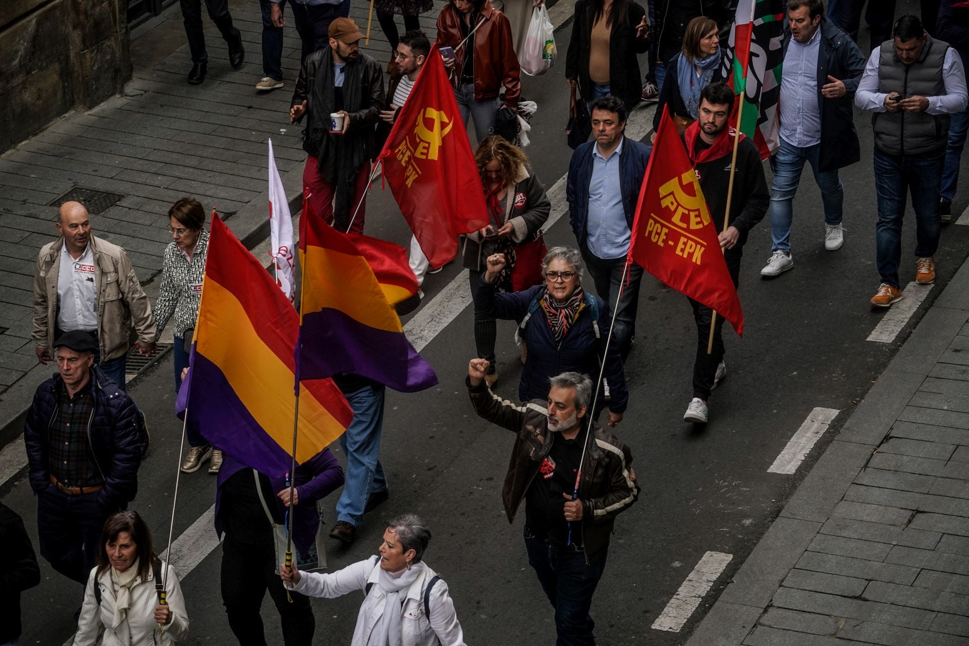 Las imágenes del 1 de mayo en Vitoria