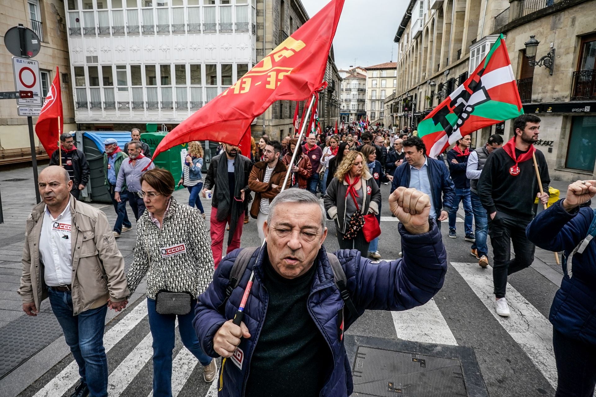 Las imágenes del 1 de mayo en Vitoria