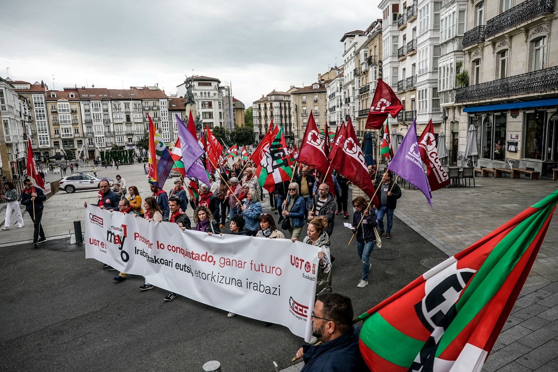 Las imágenes del 1 de mayo en Vitoria