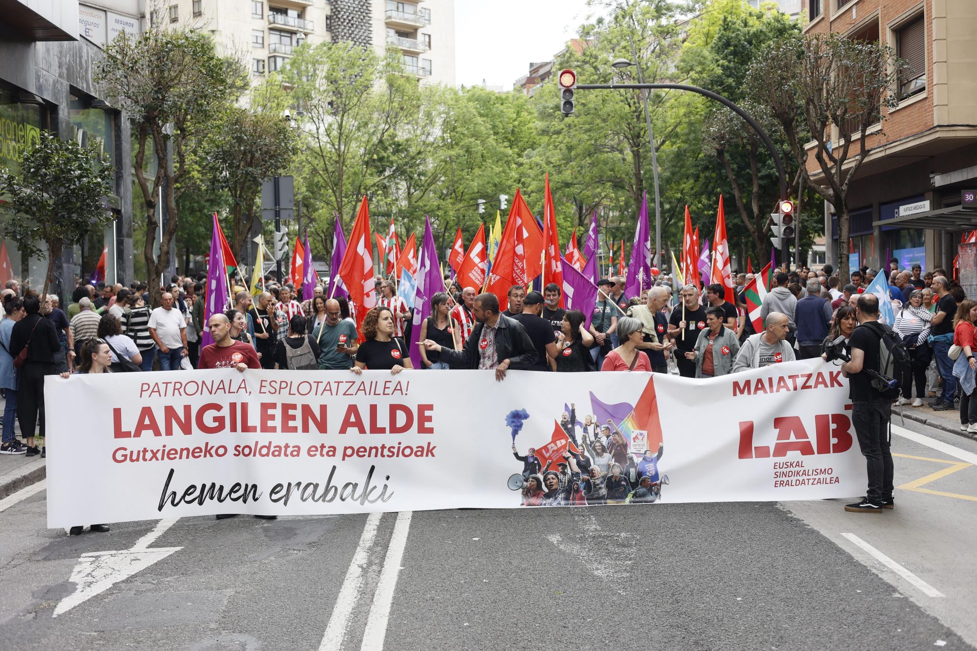 Las manifestaciones por el 1 de mayo, en imágenes