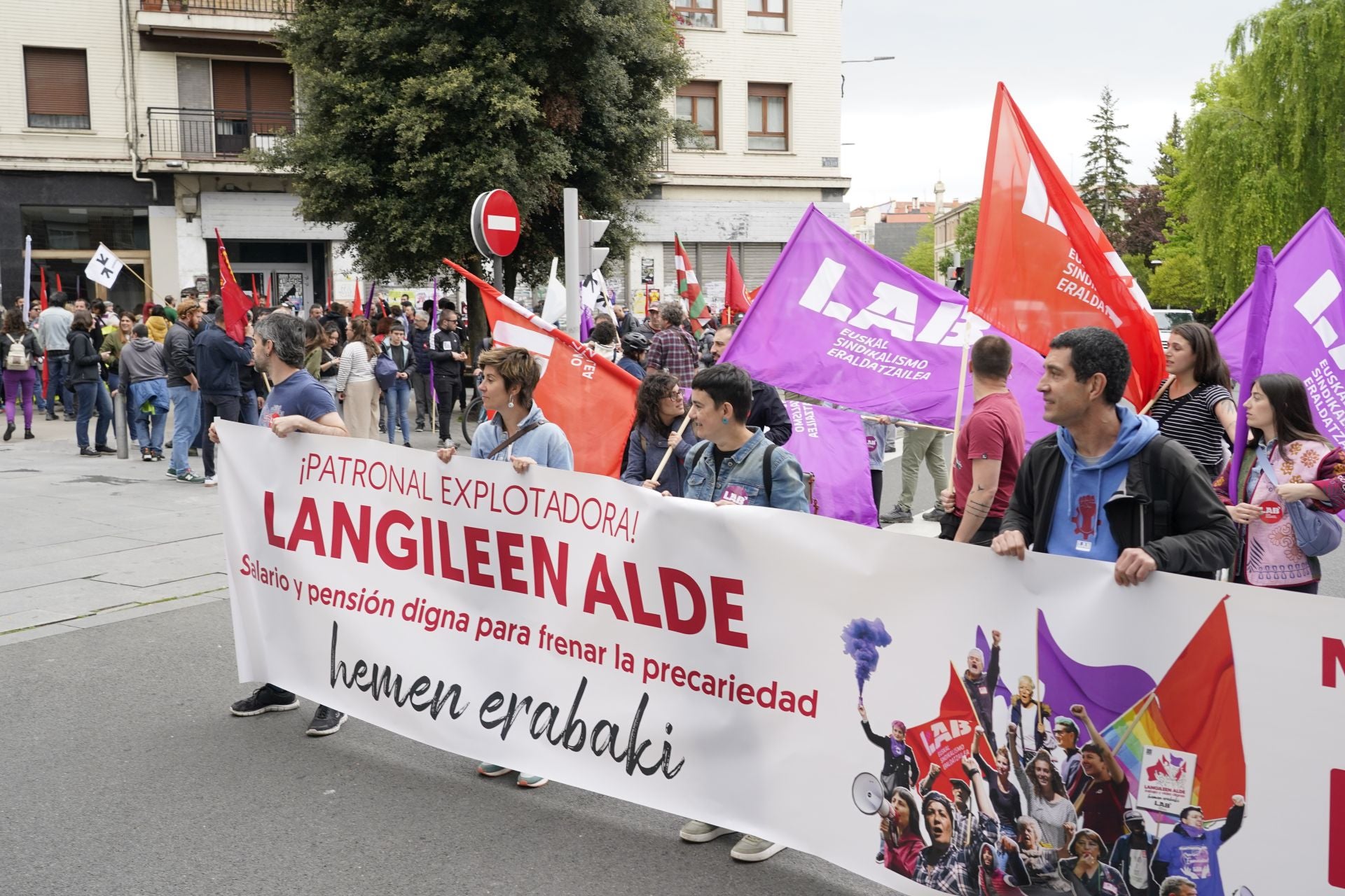 Las imágenes del 1 de mayo en Vitoria