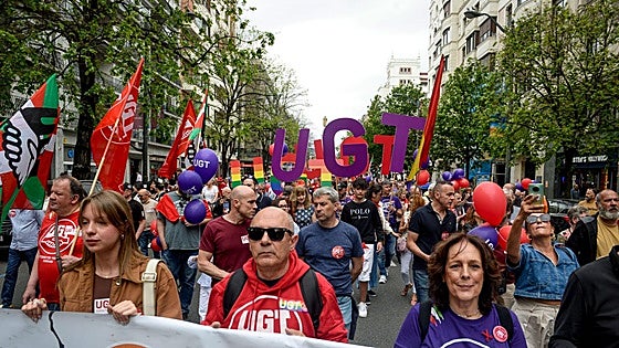 Las manifestaciones por el 1 de mayo, en imágenes