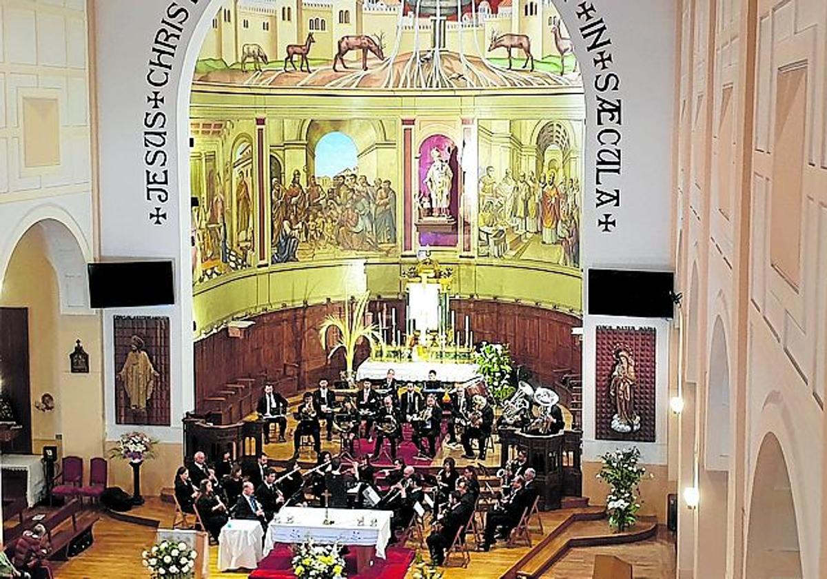 La Banda de música de Miranda sonó en la Iglesia de San Nicolás de Bari