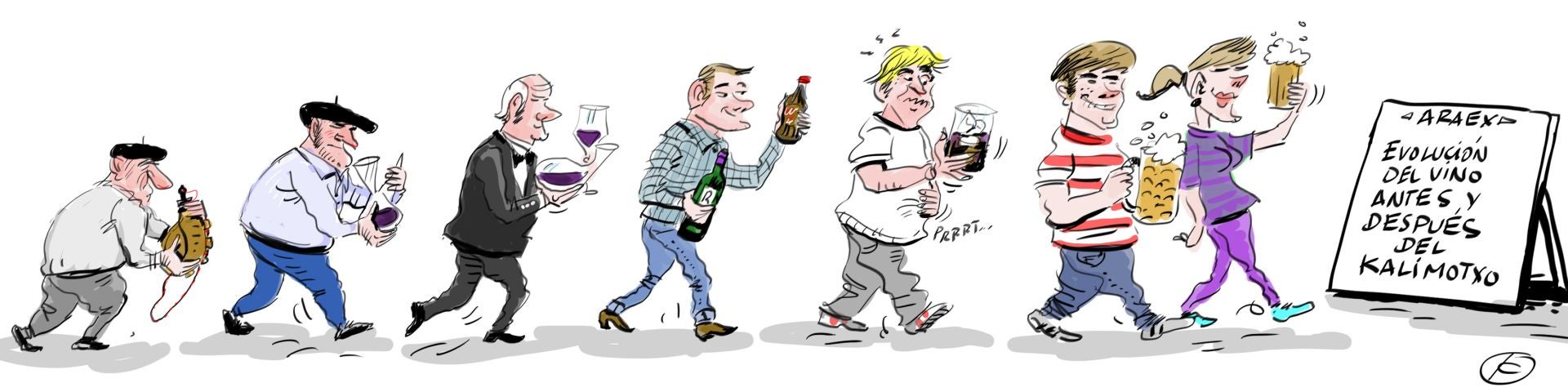 La viñeta de Cerrajería sobre la necesidad de «modernizar» el vino de Rioja