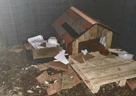 Imagen de los destrozos de la colonia de Santa Lucía.