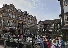 Así es Shambles Square, el lugar de concentración de los aficionados del Athletic