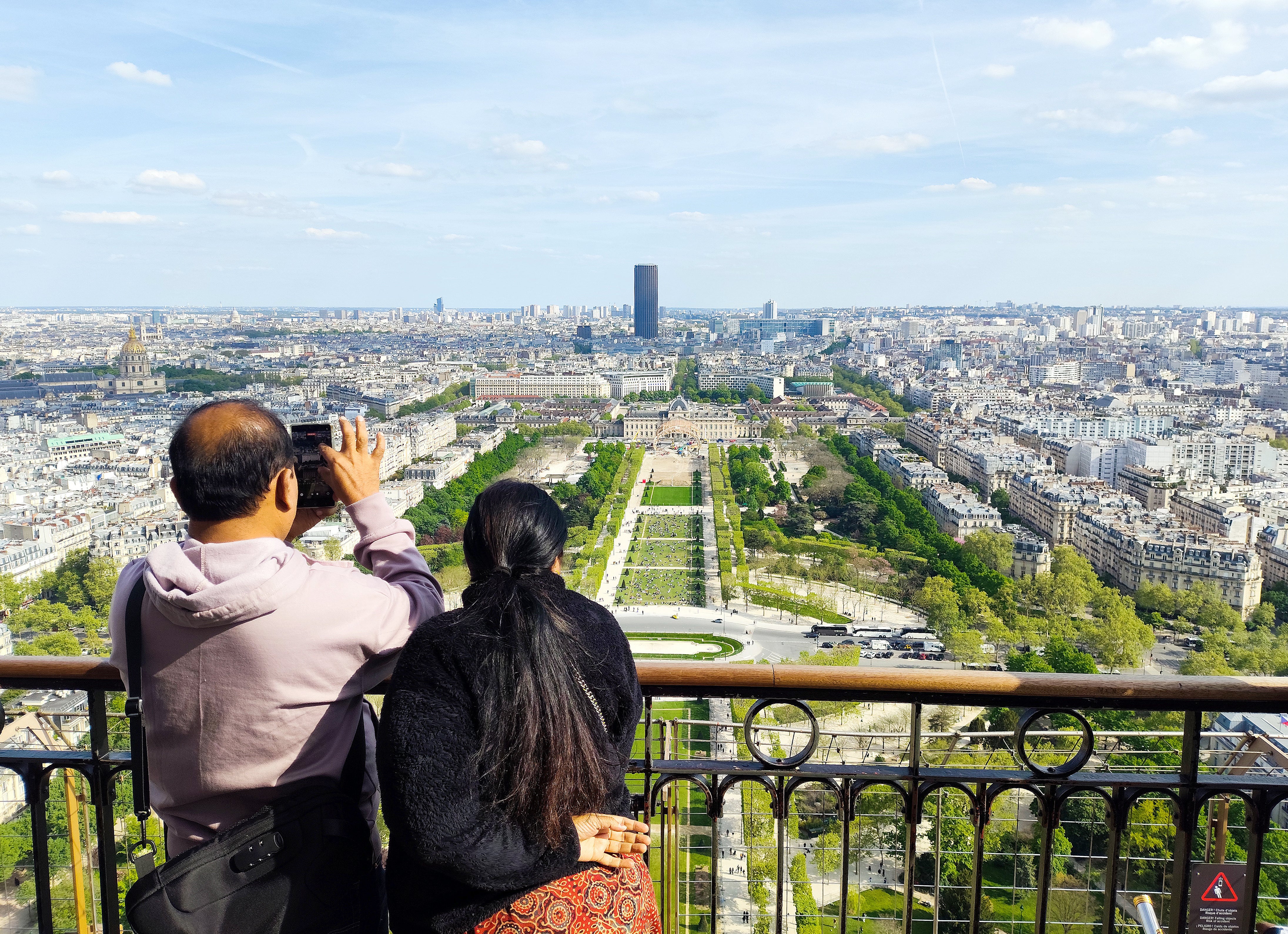 Panorámica desde el segundo piso de la Torre Eiffel