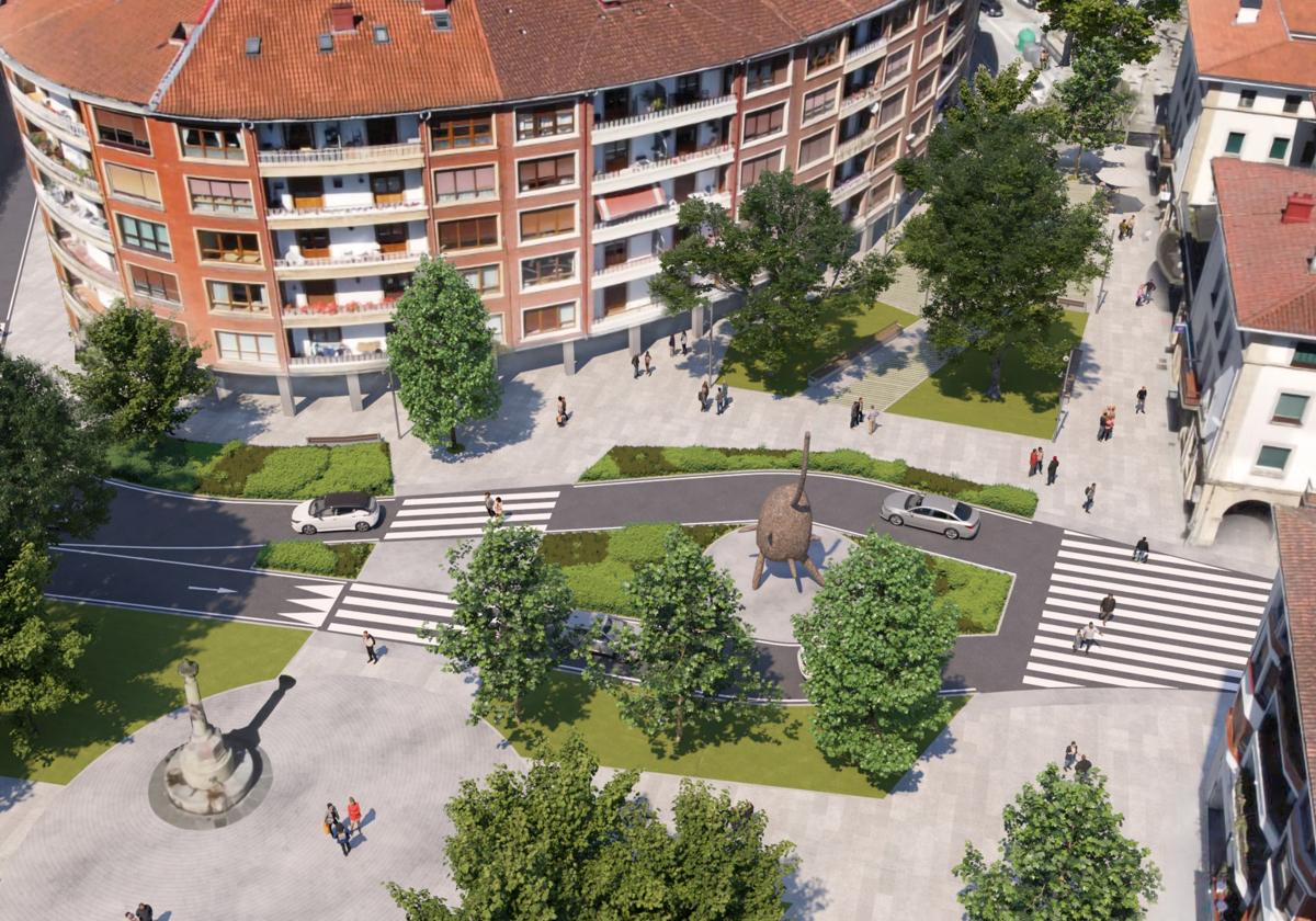 Amorebieta transforma su corazón urbano con la renovación de la calle Karmen