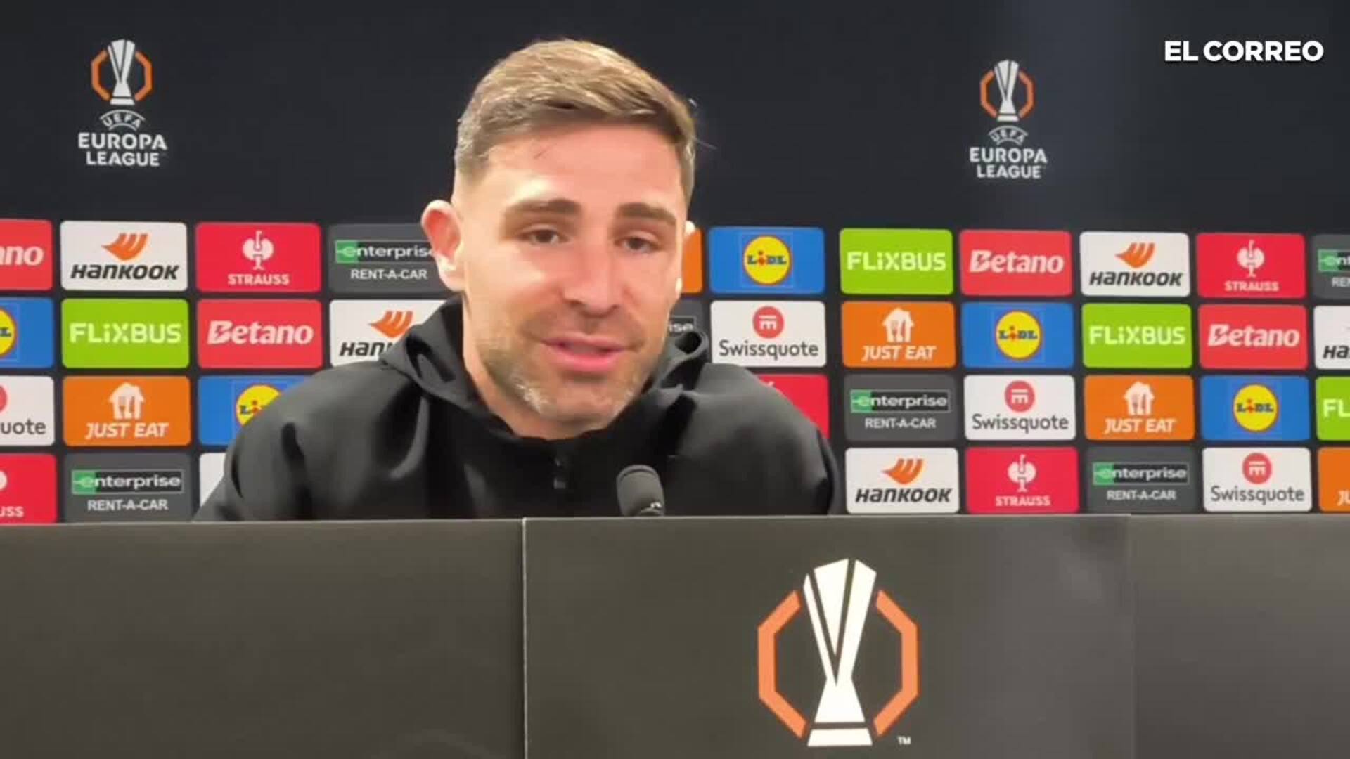 Yeray, sobre el partido ante el Manchester United: "Es un sueño poder disputar este tipo de partidos"