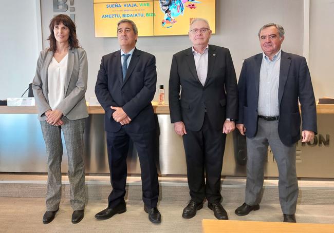 Ana Alonso, Xabier Basáñez, Daniel Solana y José Antonio Prado.