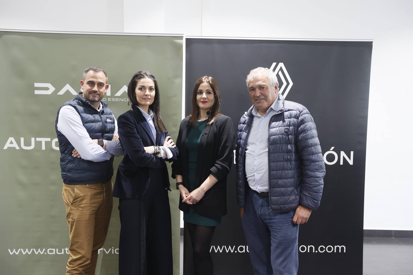 Eder Santiago, Laura Lekue, Ainara Martín y Ángel Castro.