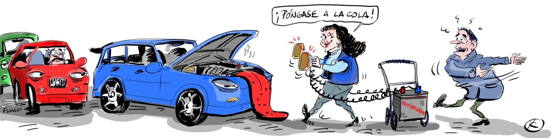 La viñeta de Cerrajería sobre las averías que sufren los vehículos de los alaveses