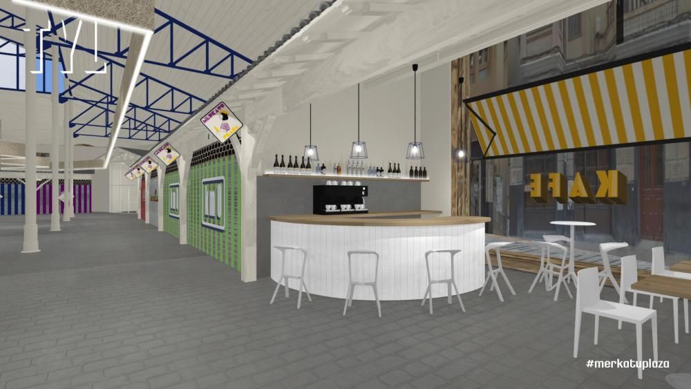 Infografía del espacio que contará con un diseño luminoso y accesible e incluirá una cafetería
