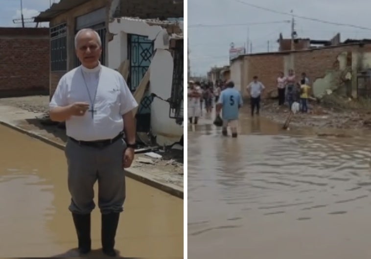 El día que el Papa León XIV se puso katiuskas para ayudar a los damnificados por las inundaciones en Perú