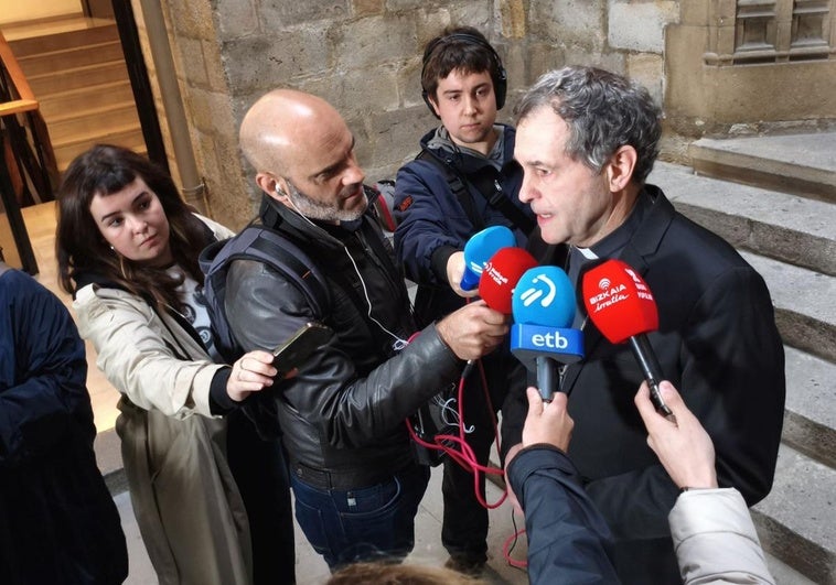 Segura, este viernes durante la valoración de la designación del nuevo Papa.