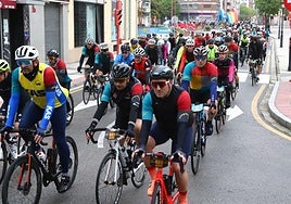 Las primeras pedaladas las dieron poco después de ocho y cuarto de la mañana.