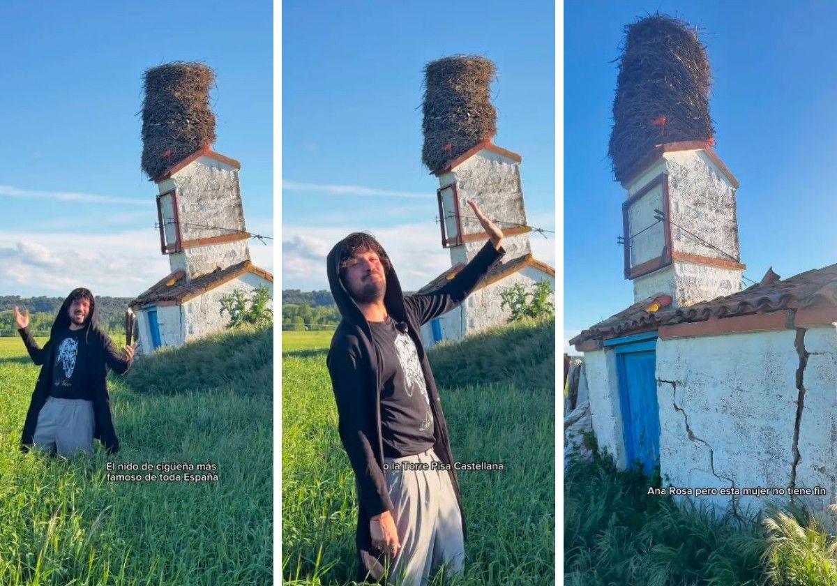 El gigantesco nido de cigüeña más famoso de España está en este pueblo de Burgos