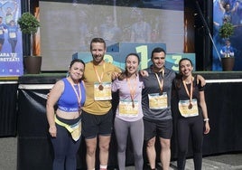 Leire Bergara, Rafa García, Mariasun García, Iñaki Fernández y Paula Álvarez de Arcaya