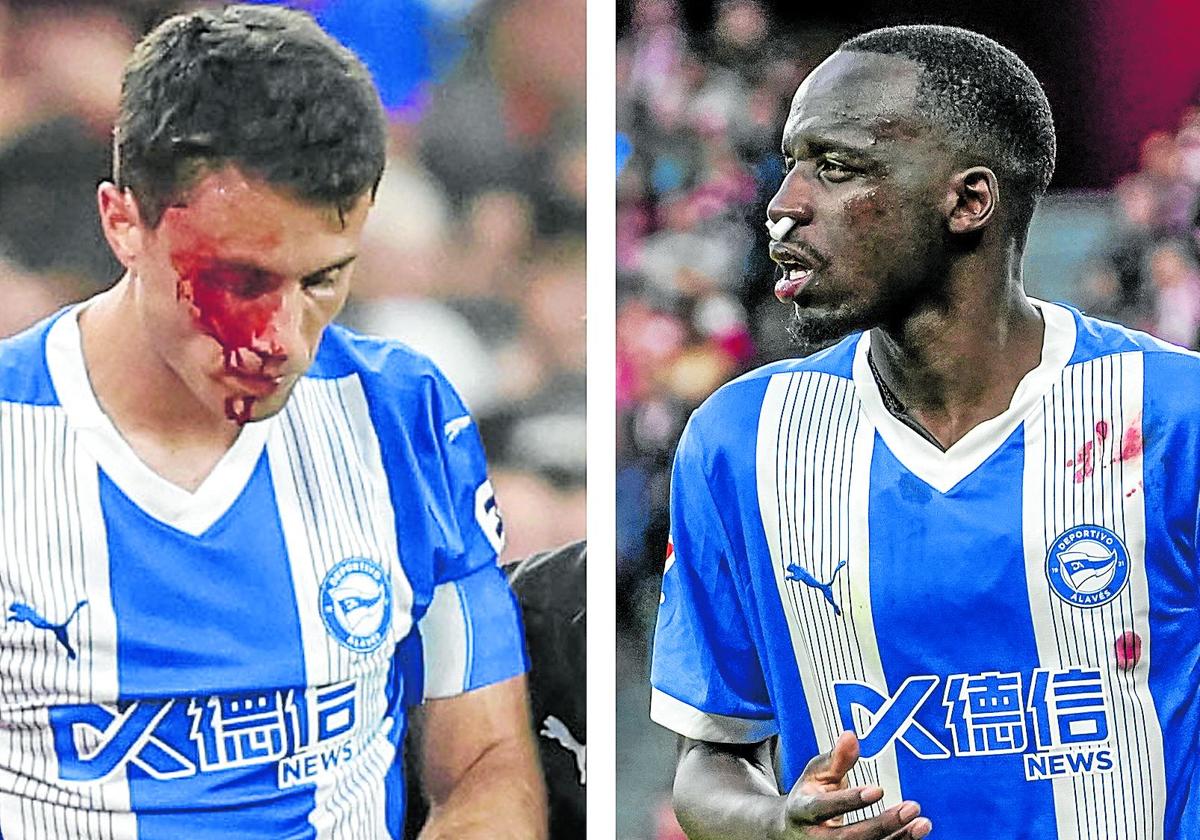 Guevara y Diarra sufrieron sendos golpes aparatosos y necesitaron asistencia médica.