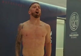 Muniain celebra exultante el agónico pase de San Lorenzo a los cuartos de final del Torneo Apertura