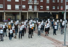 Protesta contra el proyecto de la variante de Las Carreras.