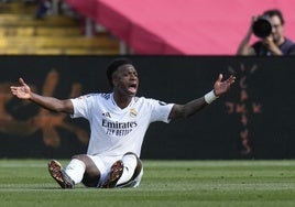 Vinicus, durante el Clásico.
