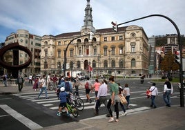 El edificio principal del Ayuntamiento de Bilbao.