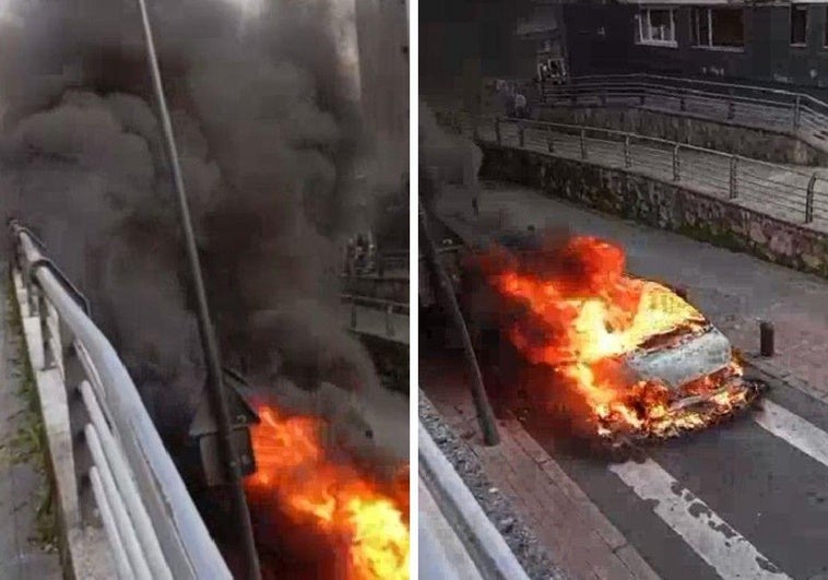Preocupación entre los vecinos de Otxarkoaga: arden dos coches en dos días