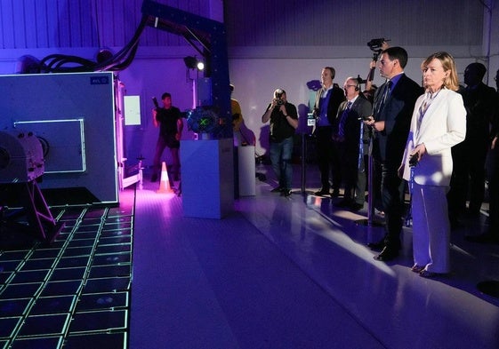 El lehendakari Pradales, durante la inauguración.